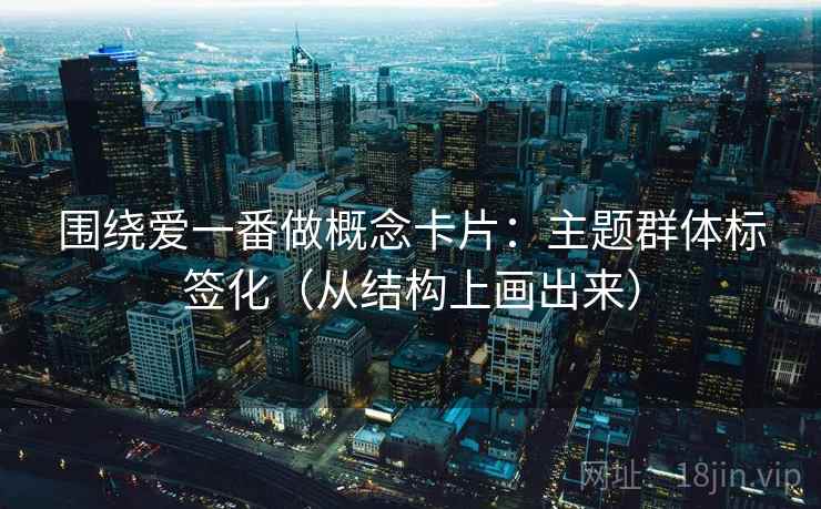 围绕爱一番做概念卡片：主题群体标签化（从结构上画出来）